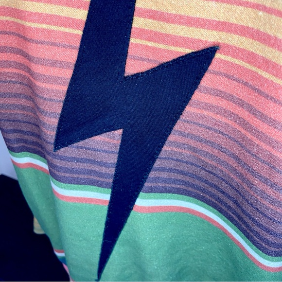 AVIATOR NATION Serape Bolt Stitch Sweatshirt Jungle Size Small - Picture 6 of 8